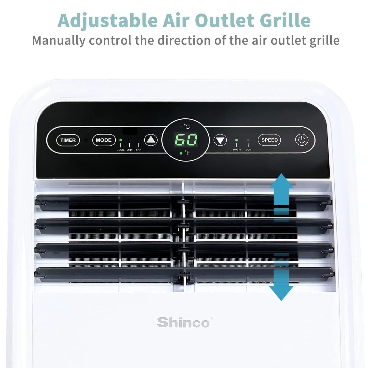 8K BTU Portable AC Unit with Dehumidifier
