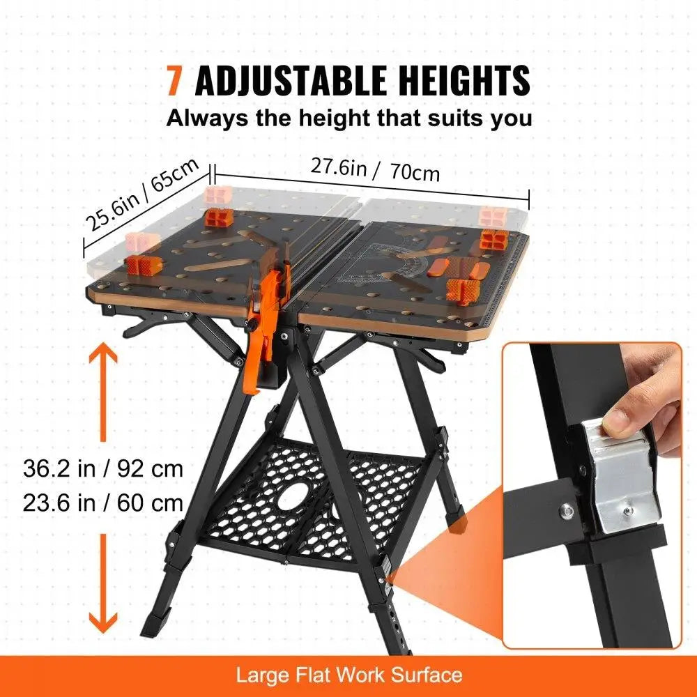Folding Worktable 2 in 1 Sawhorse