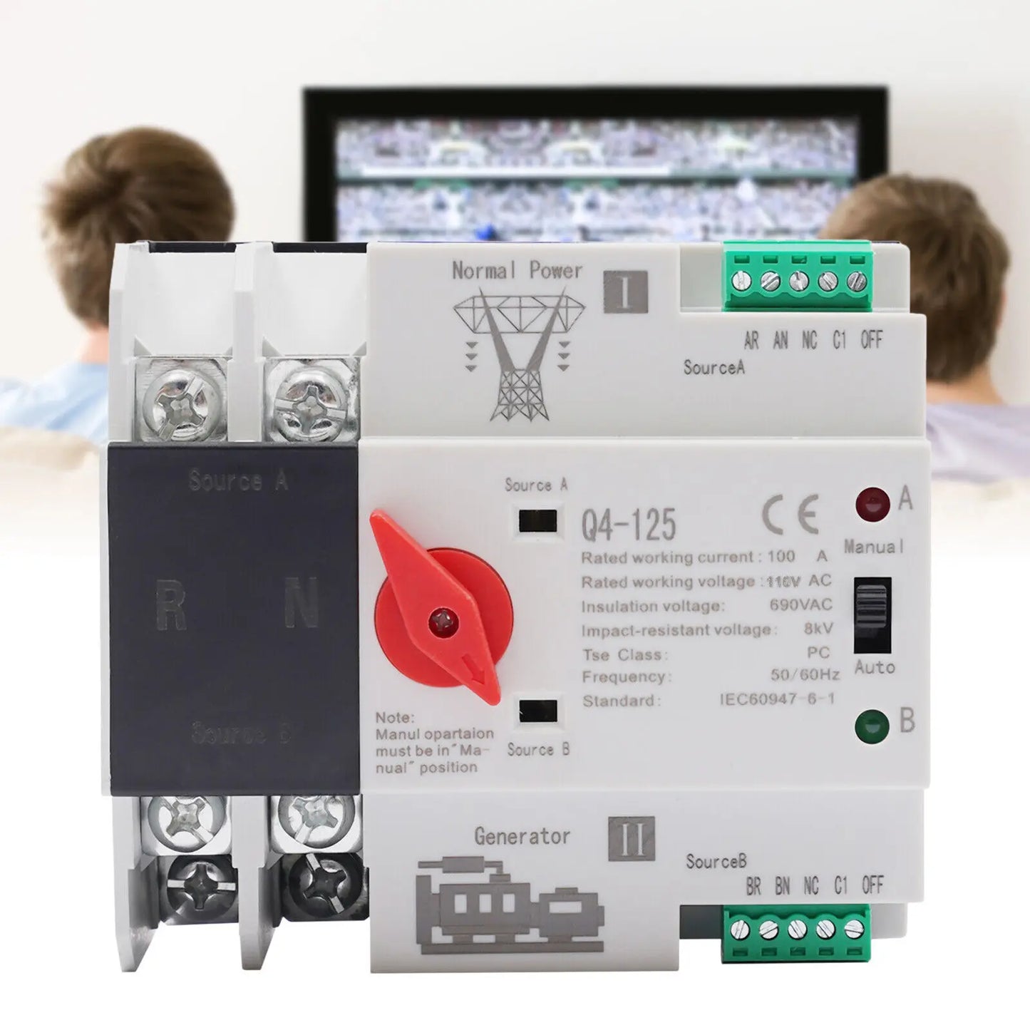 Automatic Transfer Switch Dual Power Control