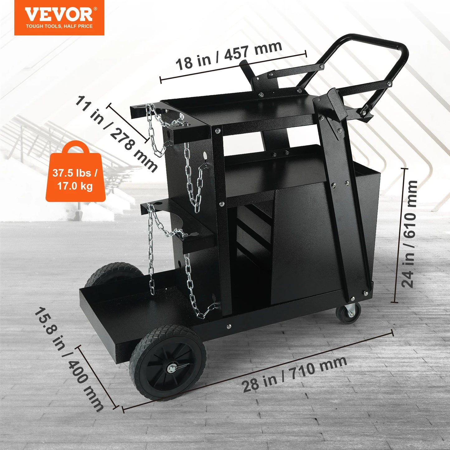 Heavy Duty Rolling MIG Welder Cart