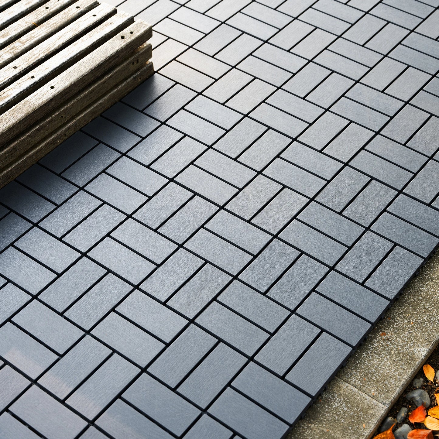 12x12 Inch, Interlocking Patio Deck Tiles
