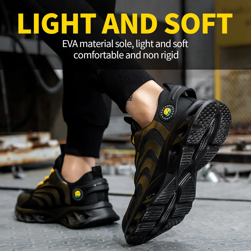 Safety shoes, lace-free, lightweight