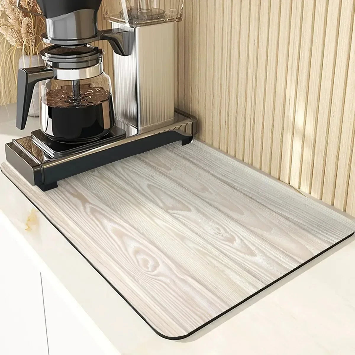 Wood Grain Mud Table Mat