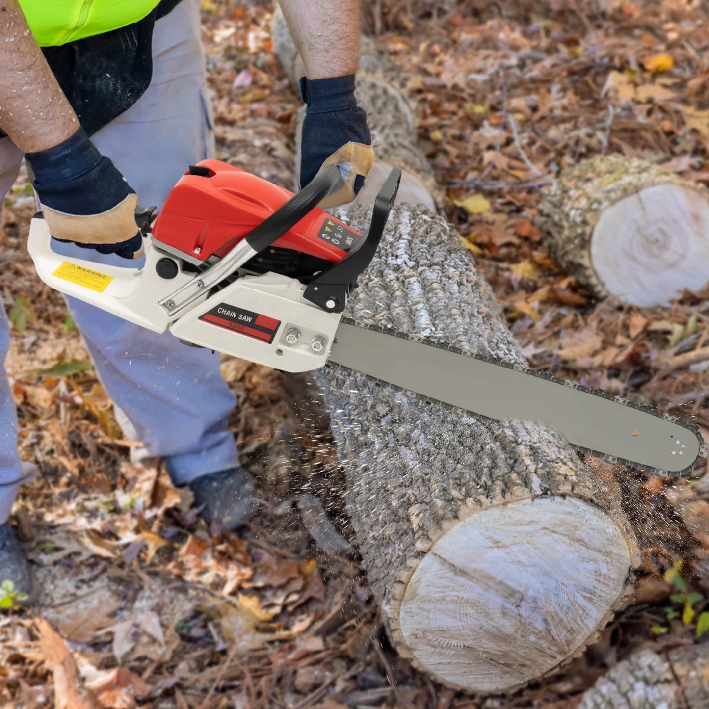 Gasoline Chainsaw with 20-inch Bar