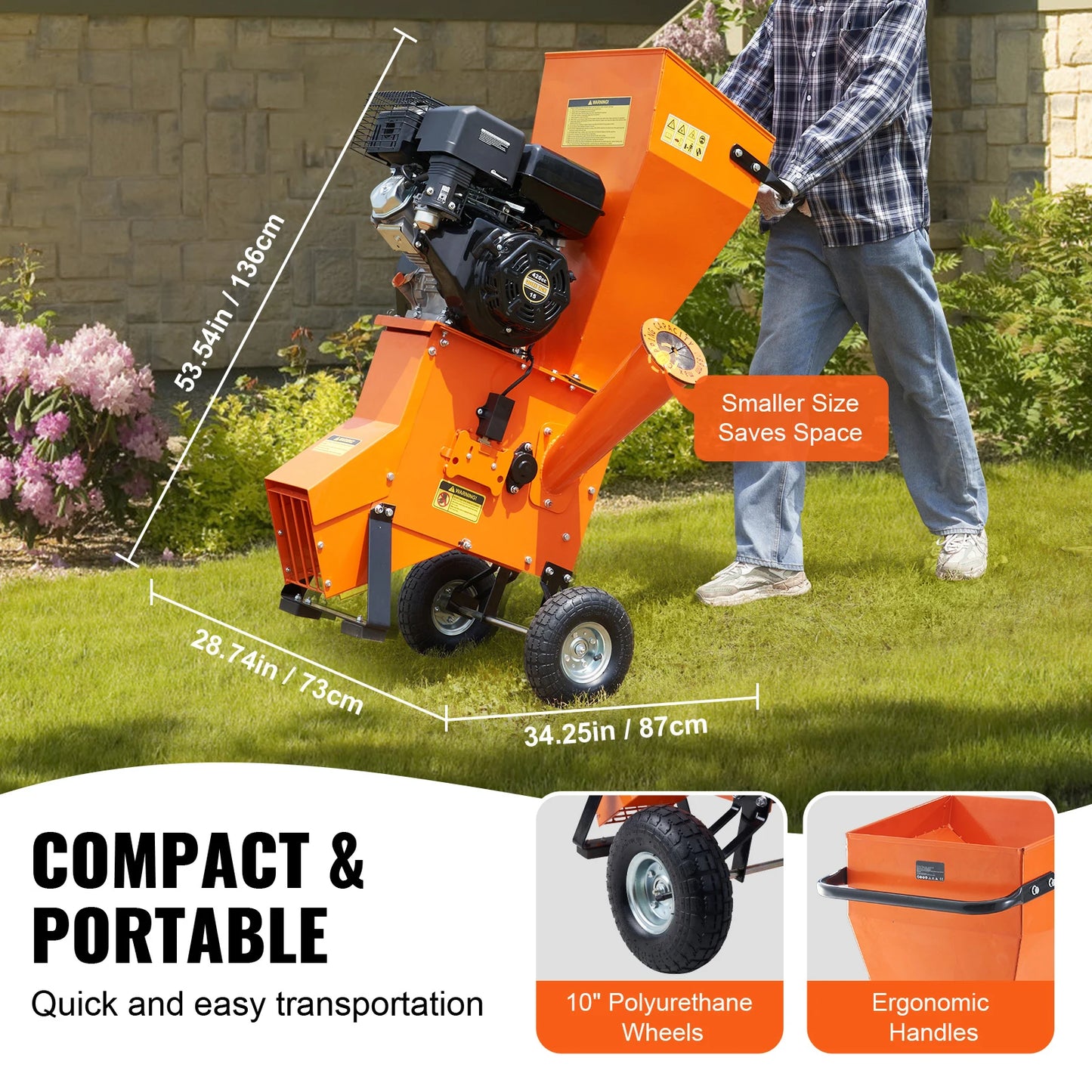 Heavy Duty Woodchipper Shredder Mulcher