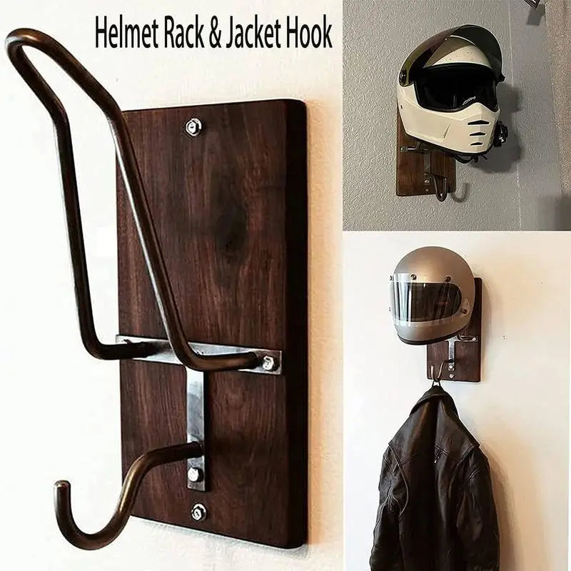 Motorcycle Helmet Holder Wall Shelf