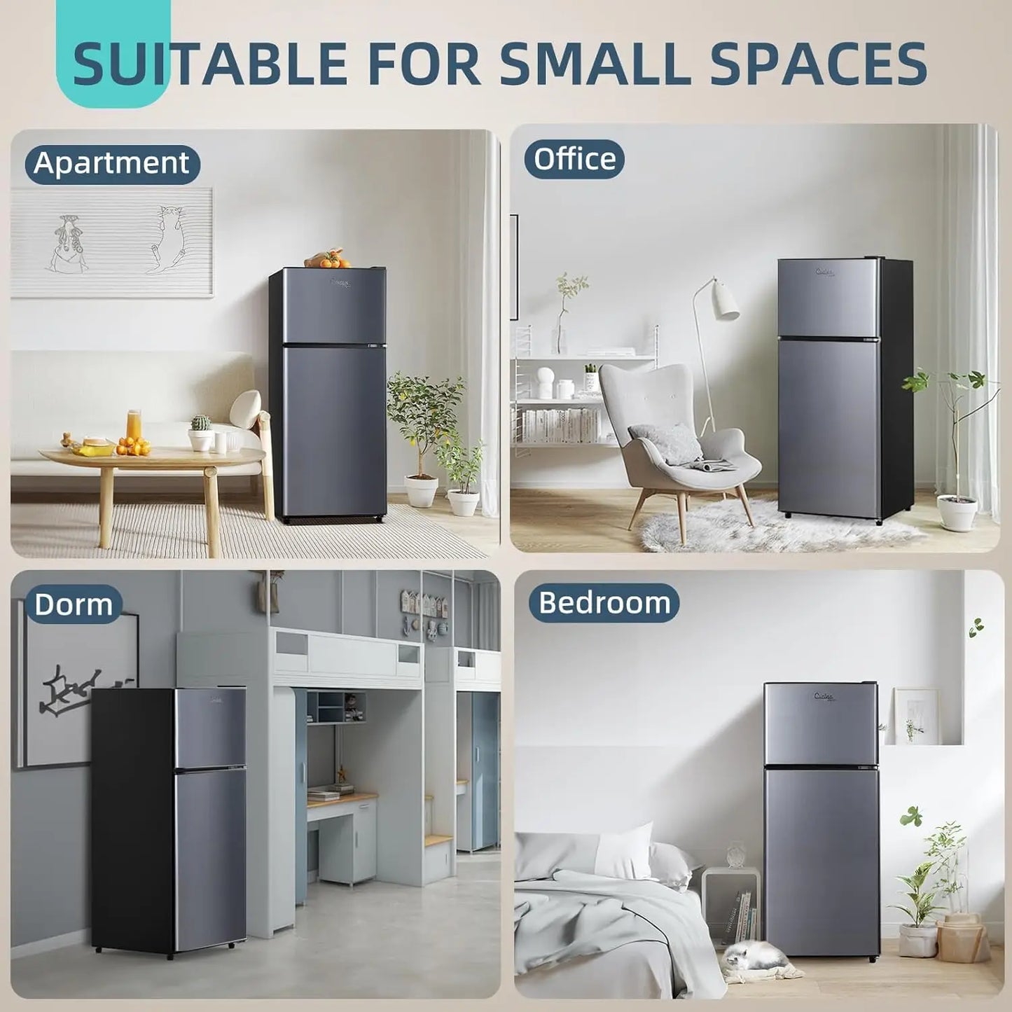 4.2 Cu.Ft. Small Refrigerator with Freezer