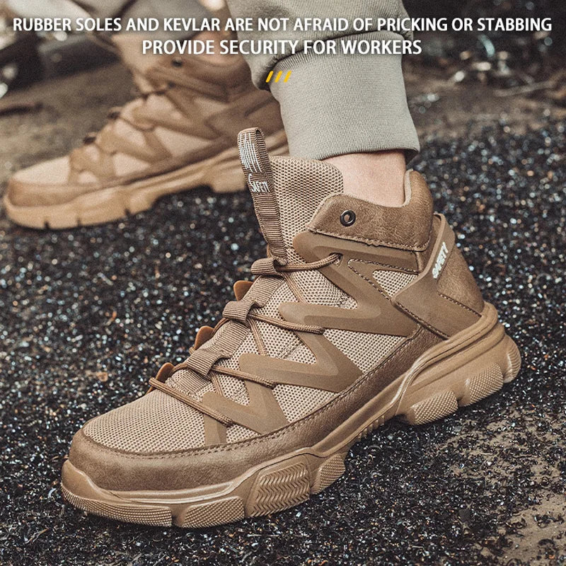 Safety Shoes Men Composite Toe Work Shoes