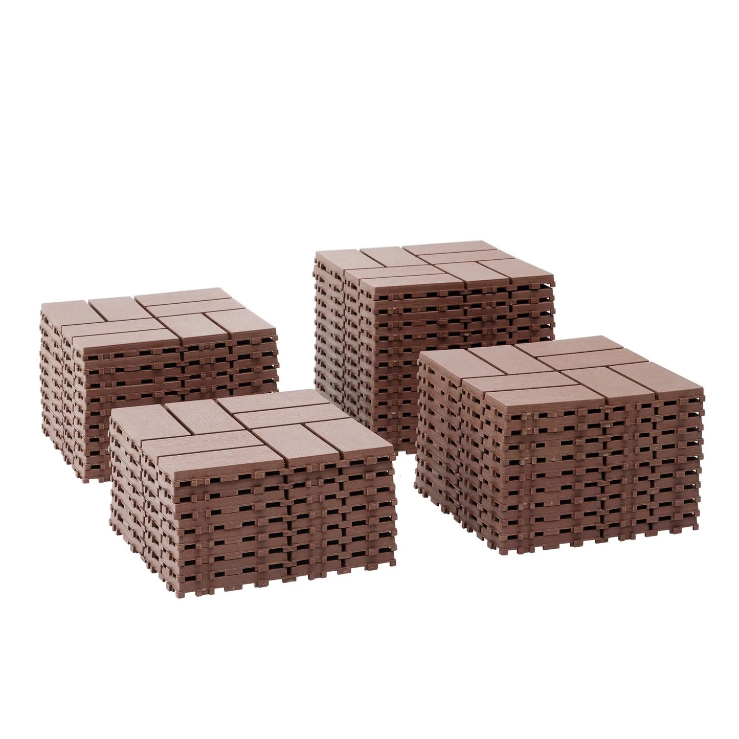 12x12 Inch, Interlocking Patio Deck Tiles