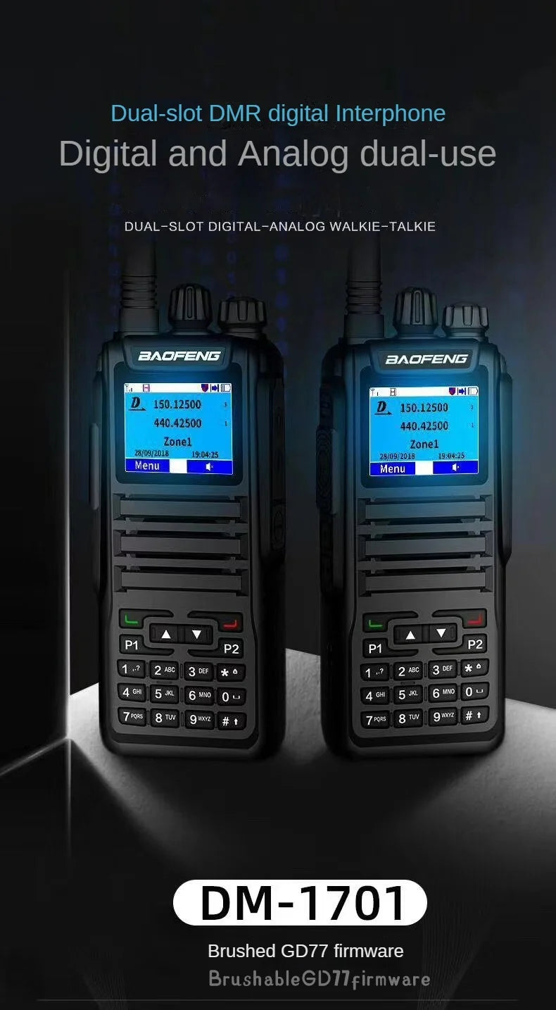 Dual Mode Analog and Digital Walkie Talkie