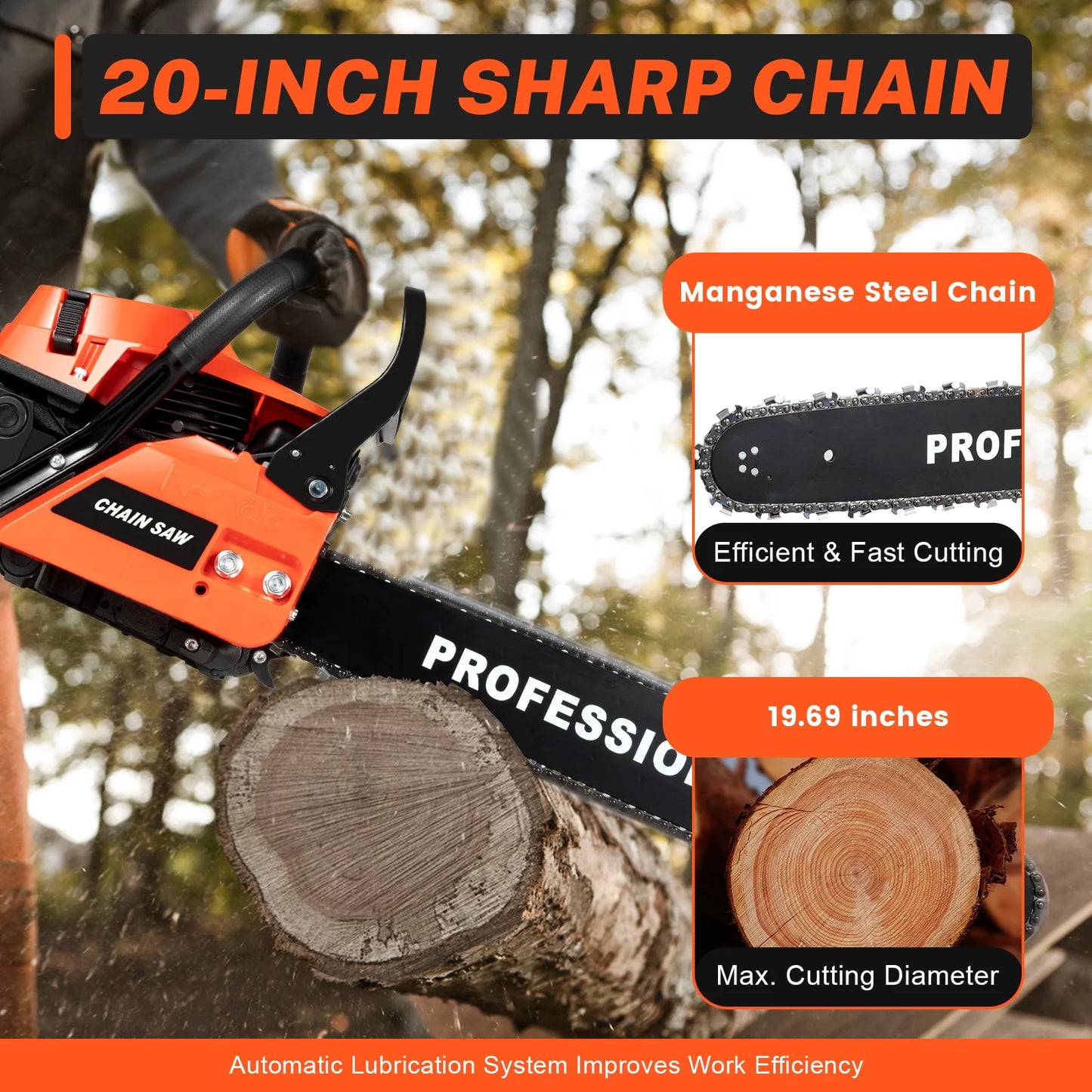 20" Gas Chainsaw
