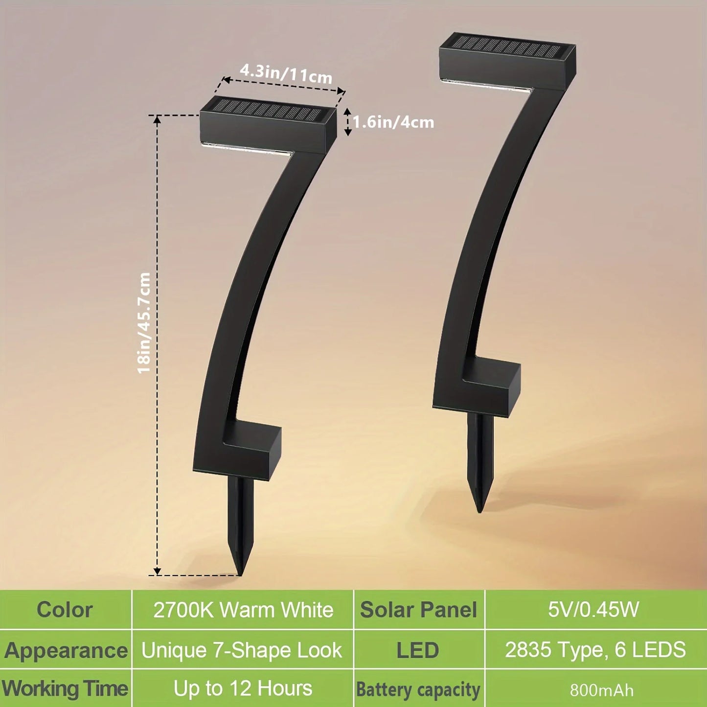 Bright Solar Outdoor Pathway Lights