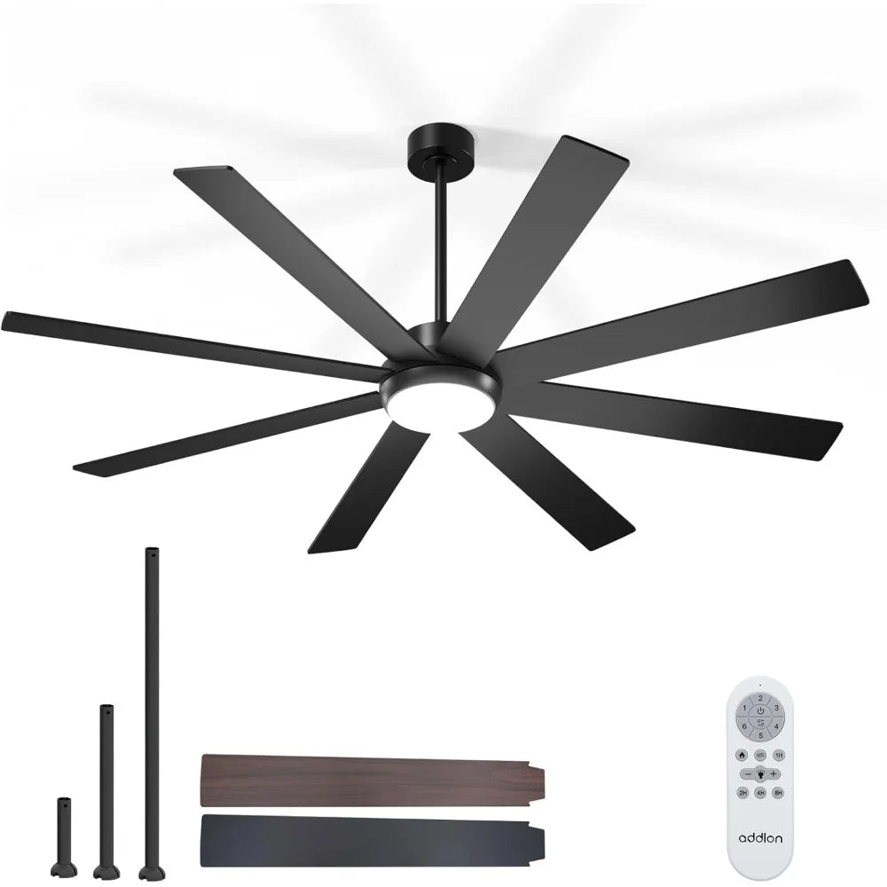 72 Inch Large Ceiling Fans with Lights, and Remote Control