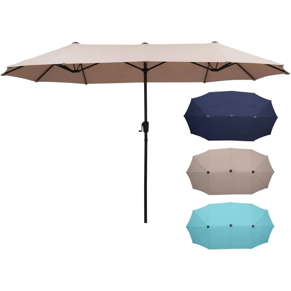 13Ft Large Patio Umbrella Outdoor Double-Sided