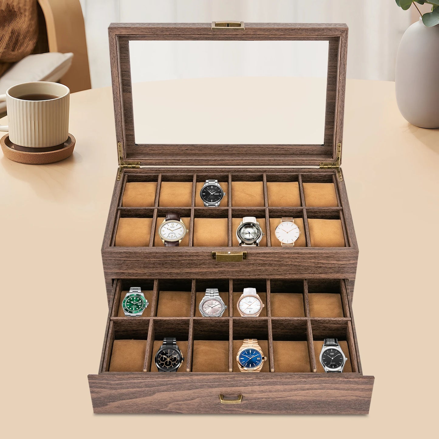 Jewelry Holder Display Case w/ Drawer