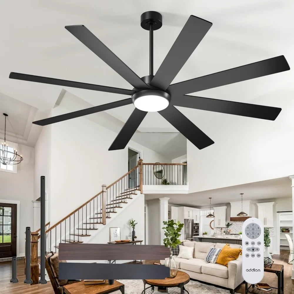 72 Inch Large Ceiling Fans with Lights, and Remote Control