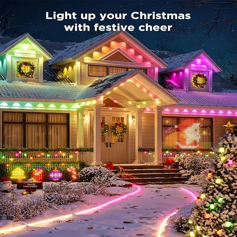150ft 100ft 50ft Permanent Outdoor Lights Smart RGBIC