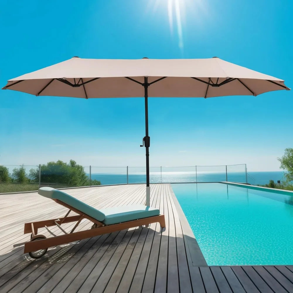 13Ft Large Patio Umbrella Outdoor Double-Sided