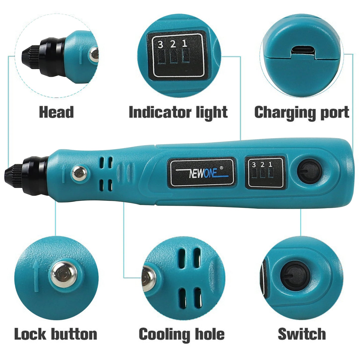 Mini Cordless Rotary Tool Kit, with Accessories
