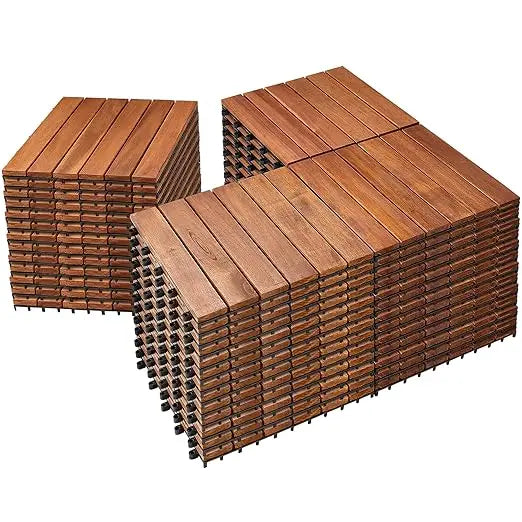 12" x 12" Waterproof Indoor Outdoor Patio Decking