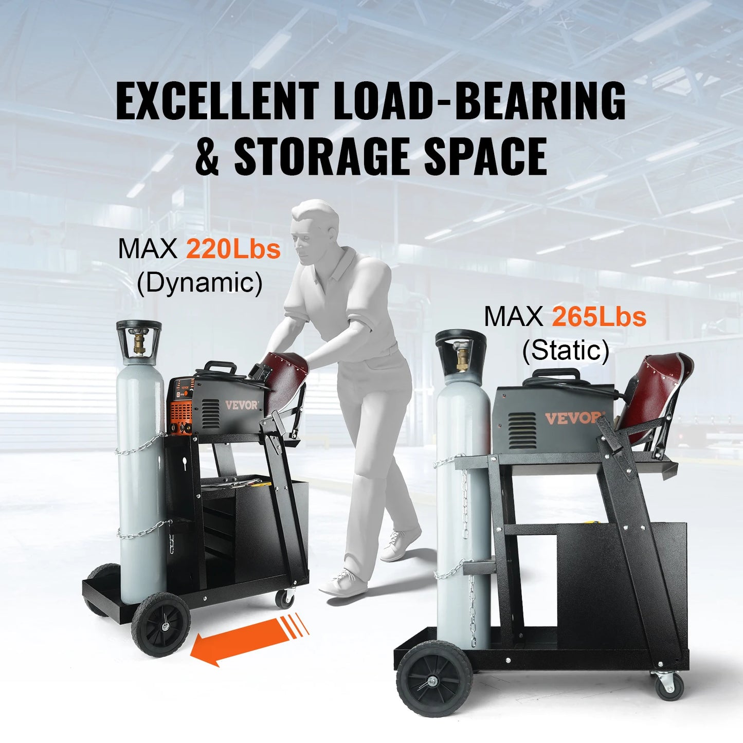 Heavy Duty Rolling MIG Welder Cart
