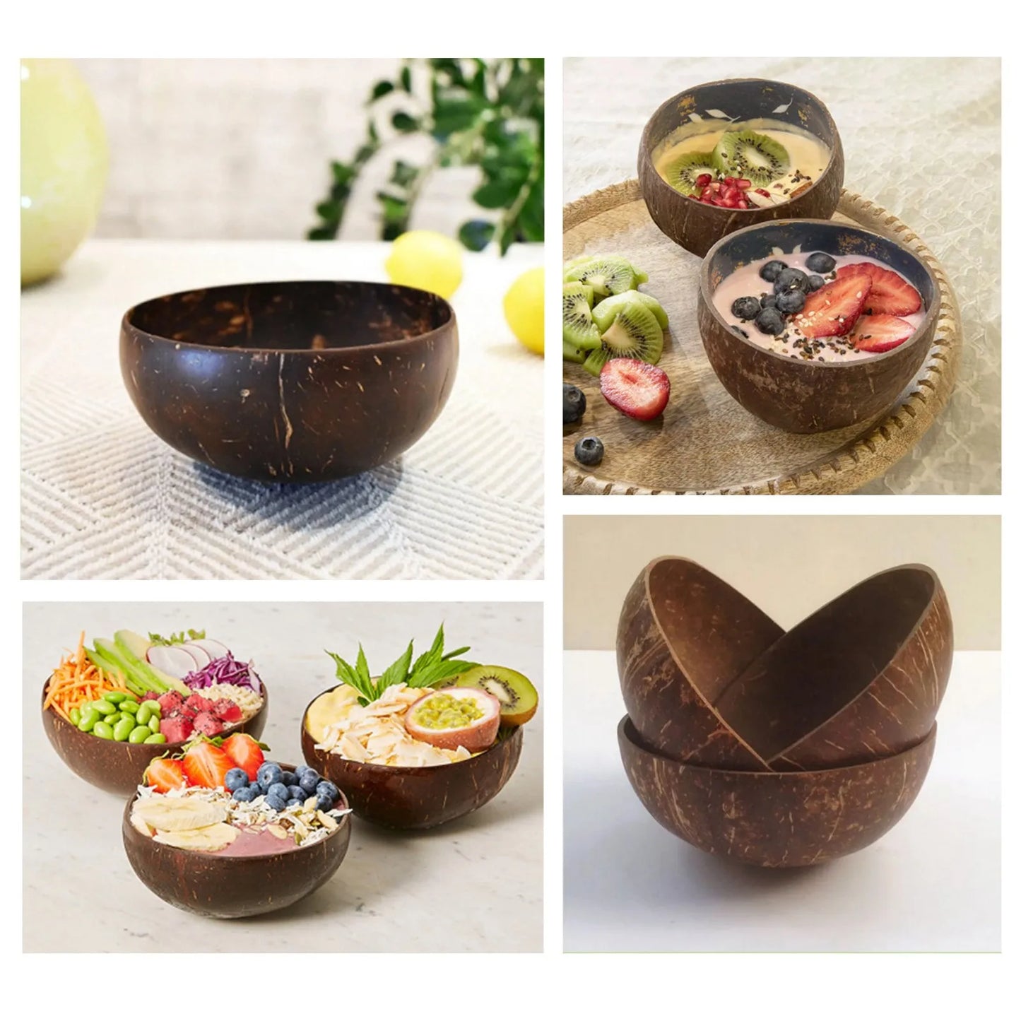Natural Coconut Wooden Bowl
