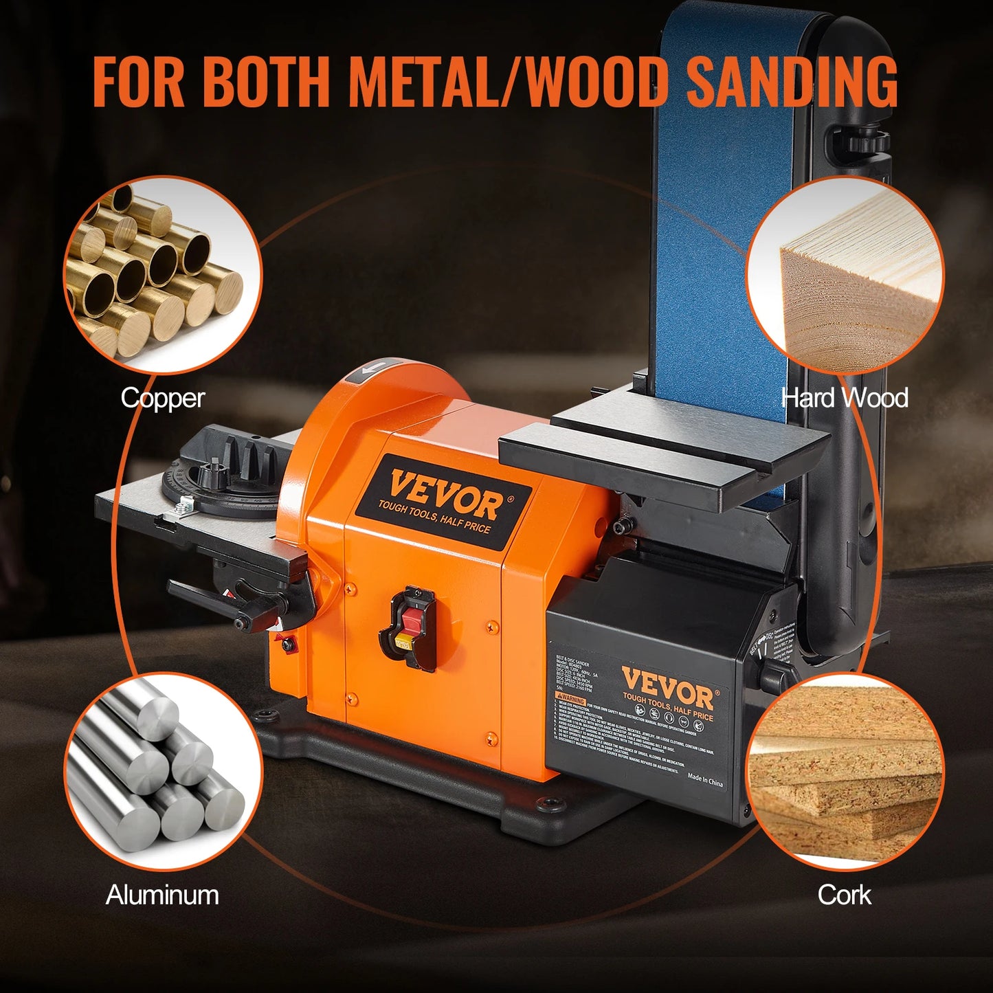 Belt Disc Sander Combo Bench Tool