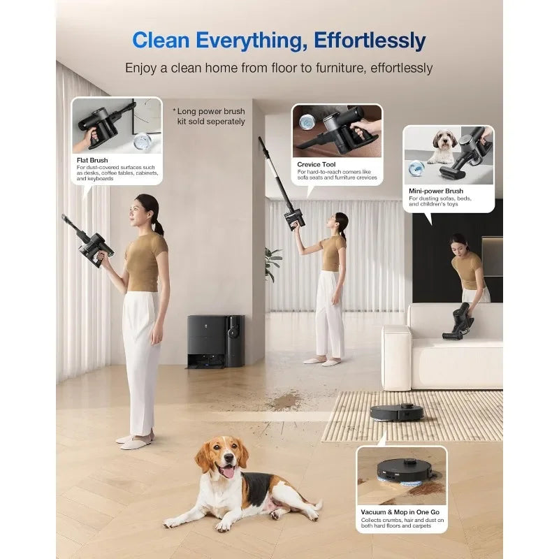 Combo Robot Vacuum and Mop, Cleaning Hub