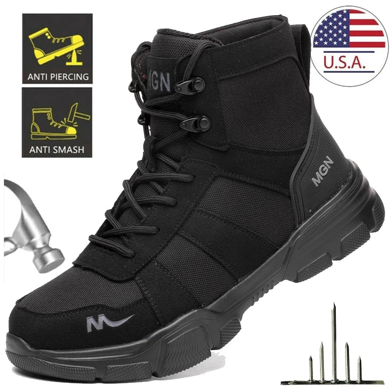Safety Shoes Men Steel Toe Shoes