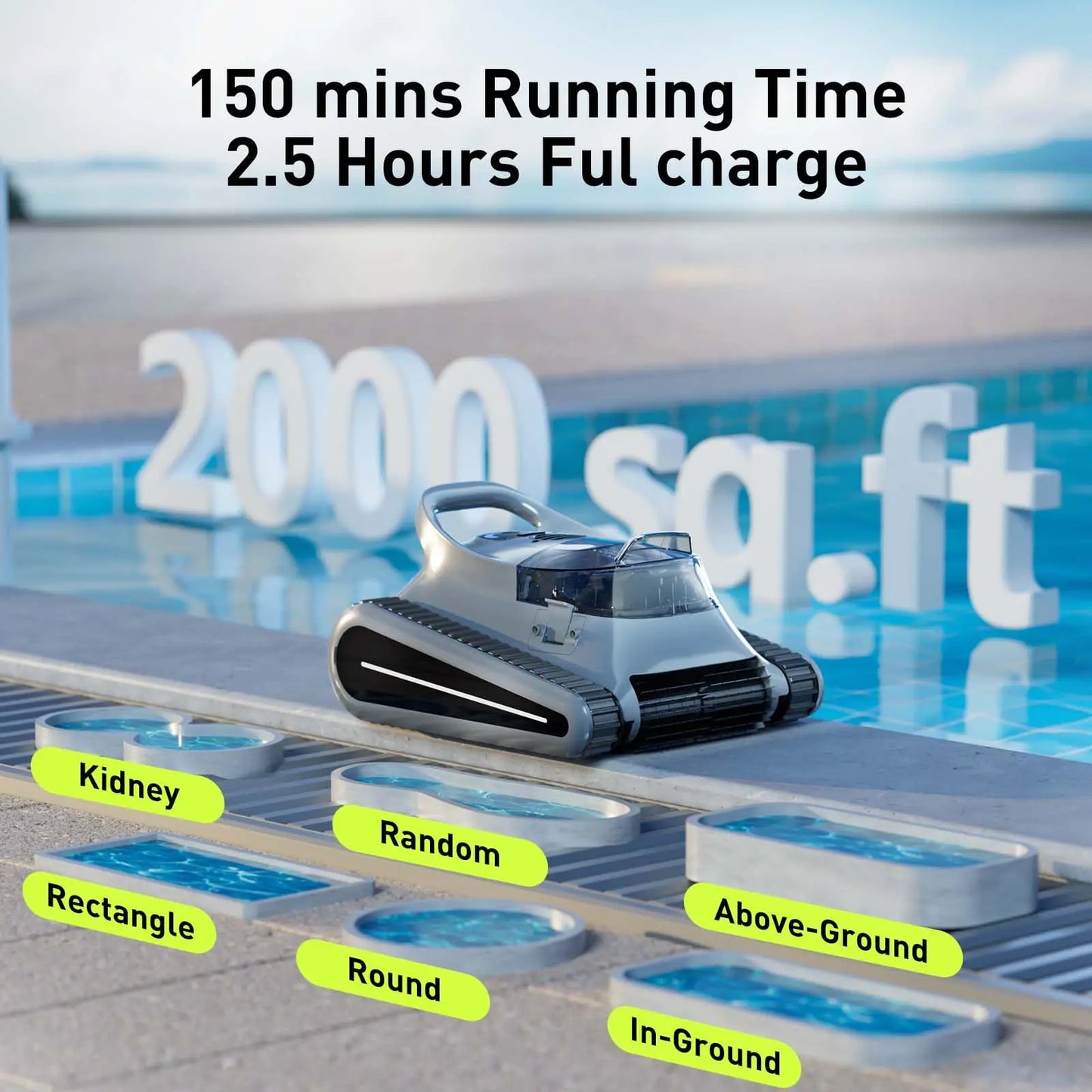 Pro Cordless Robotic Cleaner, for Inground Pools