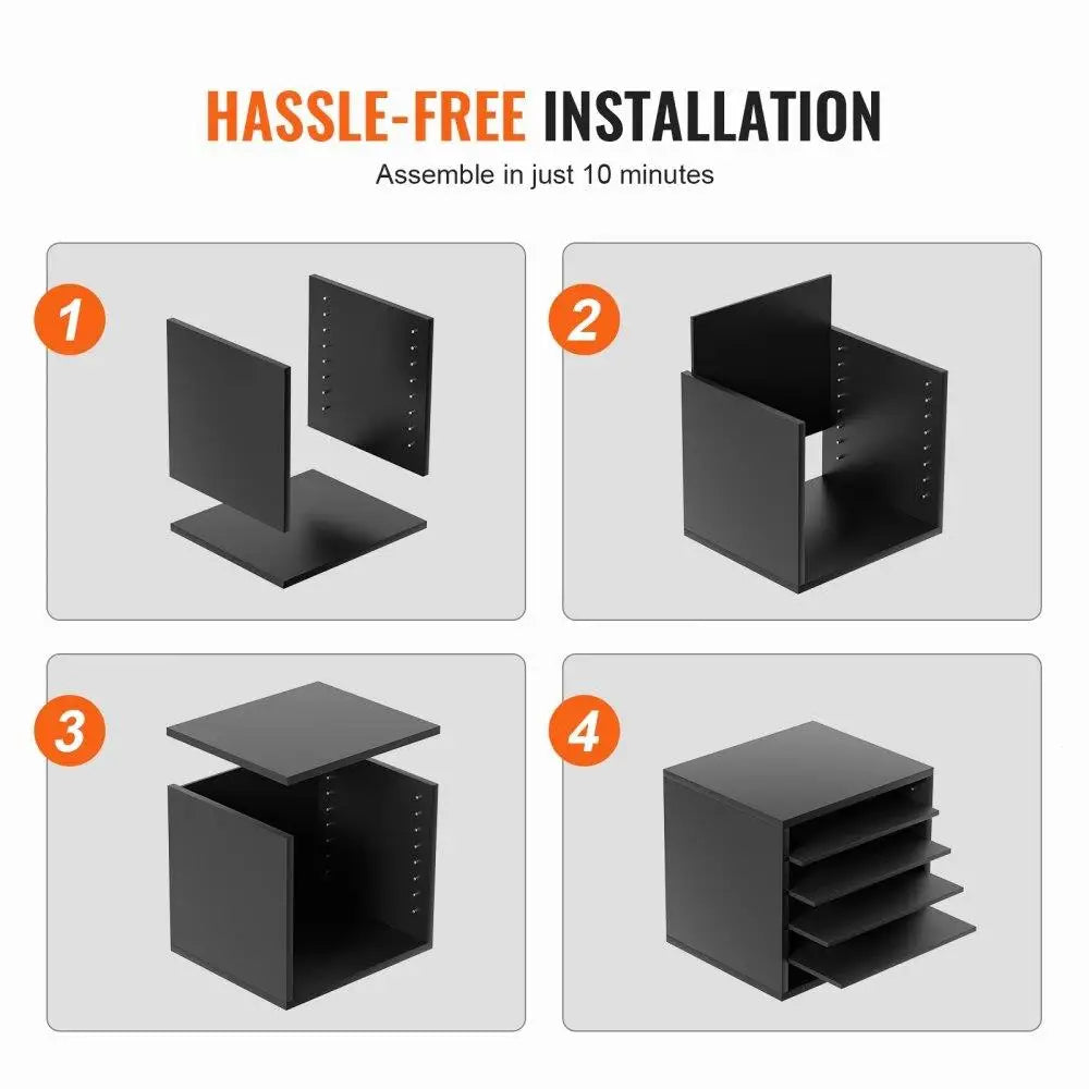 Wood Literature Organizer 5 Compartment