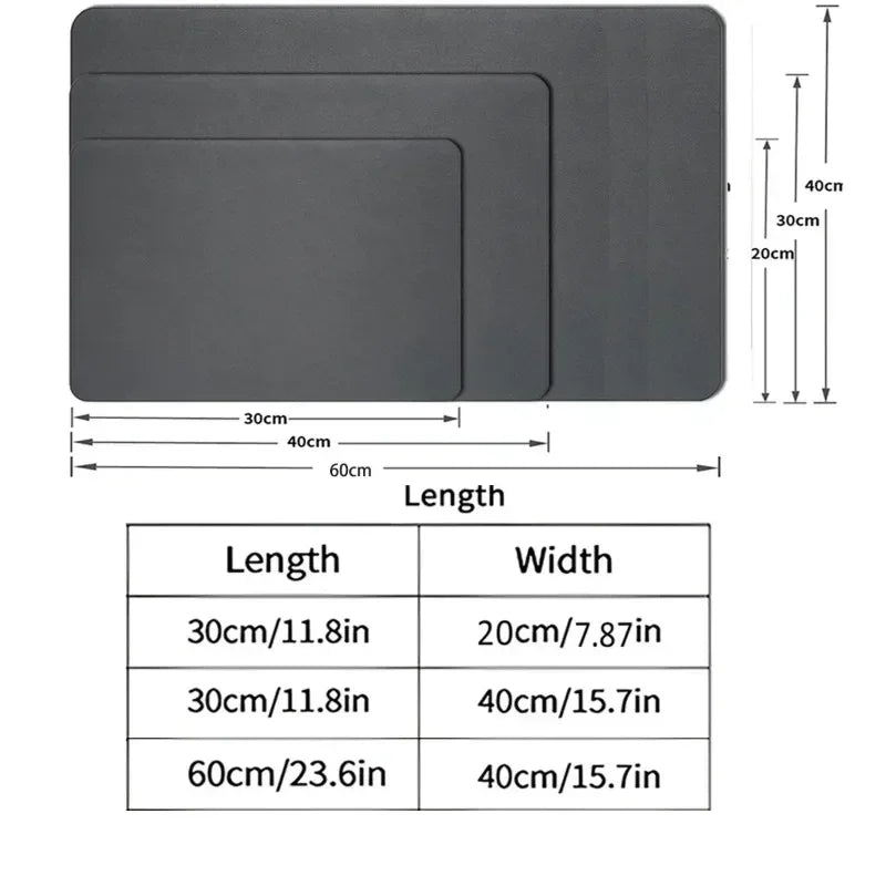 Wood Grain Mud Table Mat