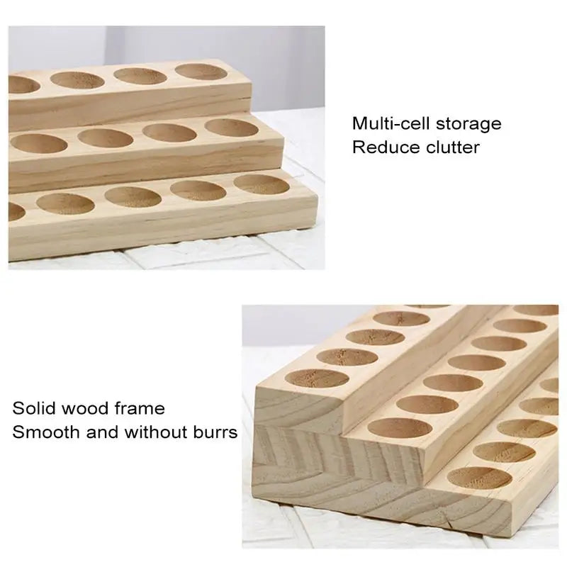 Essential Oil Wooden Display Stand