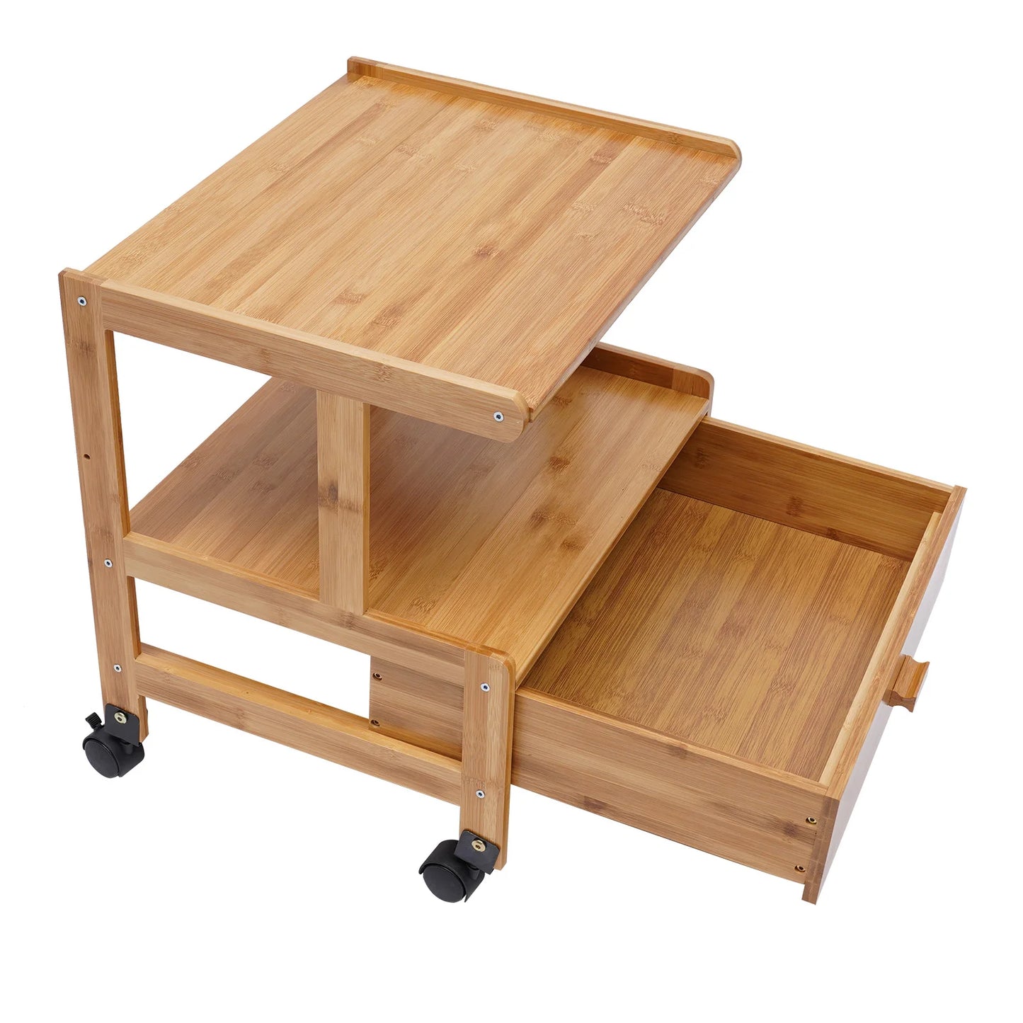 Mobile Printer Stand Holder with Storage Shelf