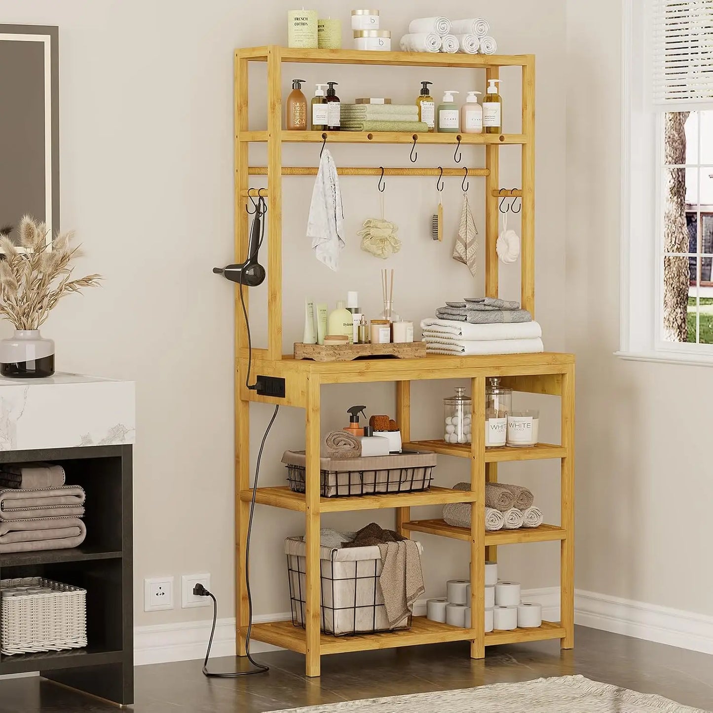 Bakers Rack with Power Outlets