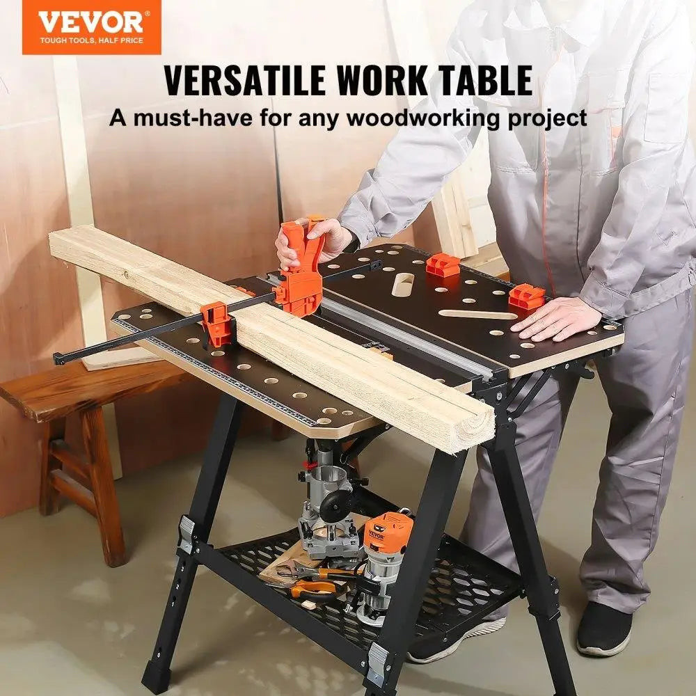 Folding Worktable 2 in 1 Sawhorse