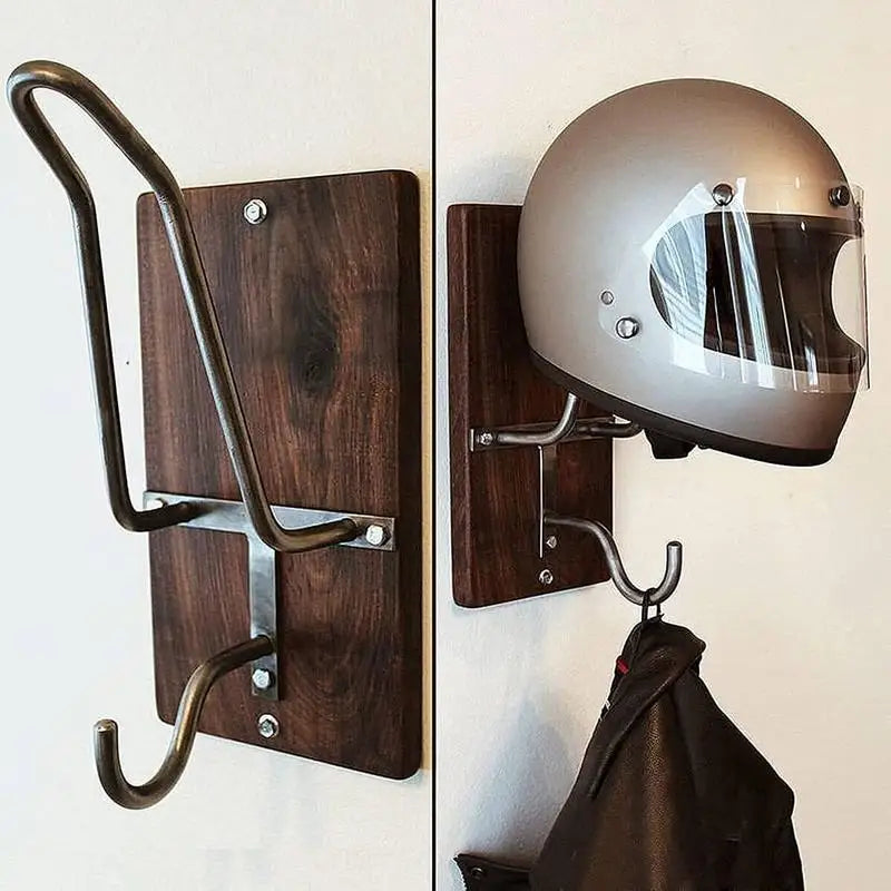 Motorcycle Helmet Holder Wall Shelf