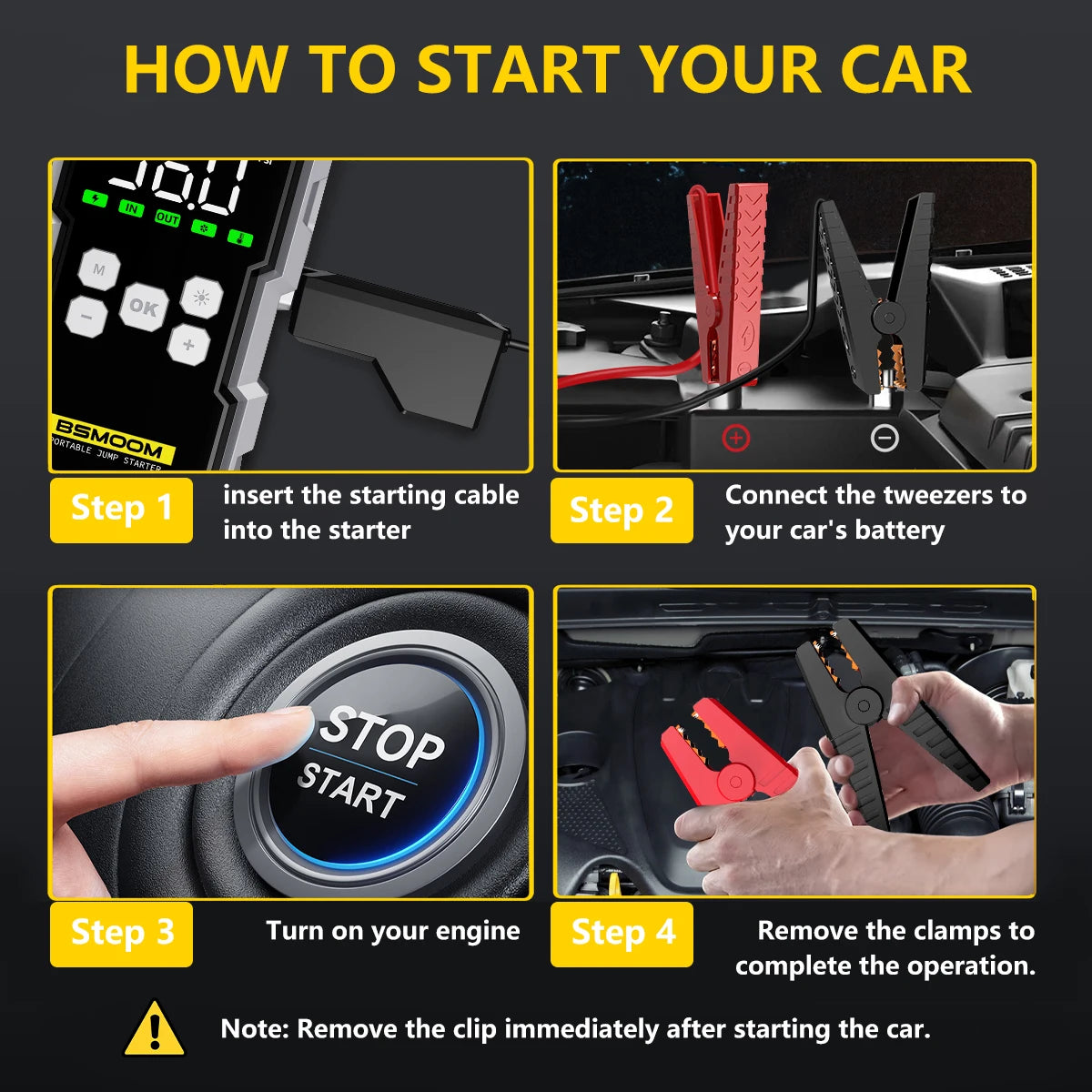 7000A Car Jump Starter and Accessories