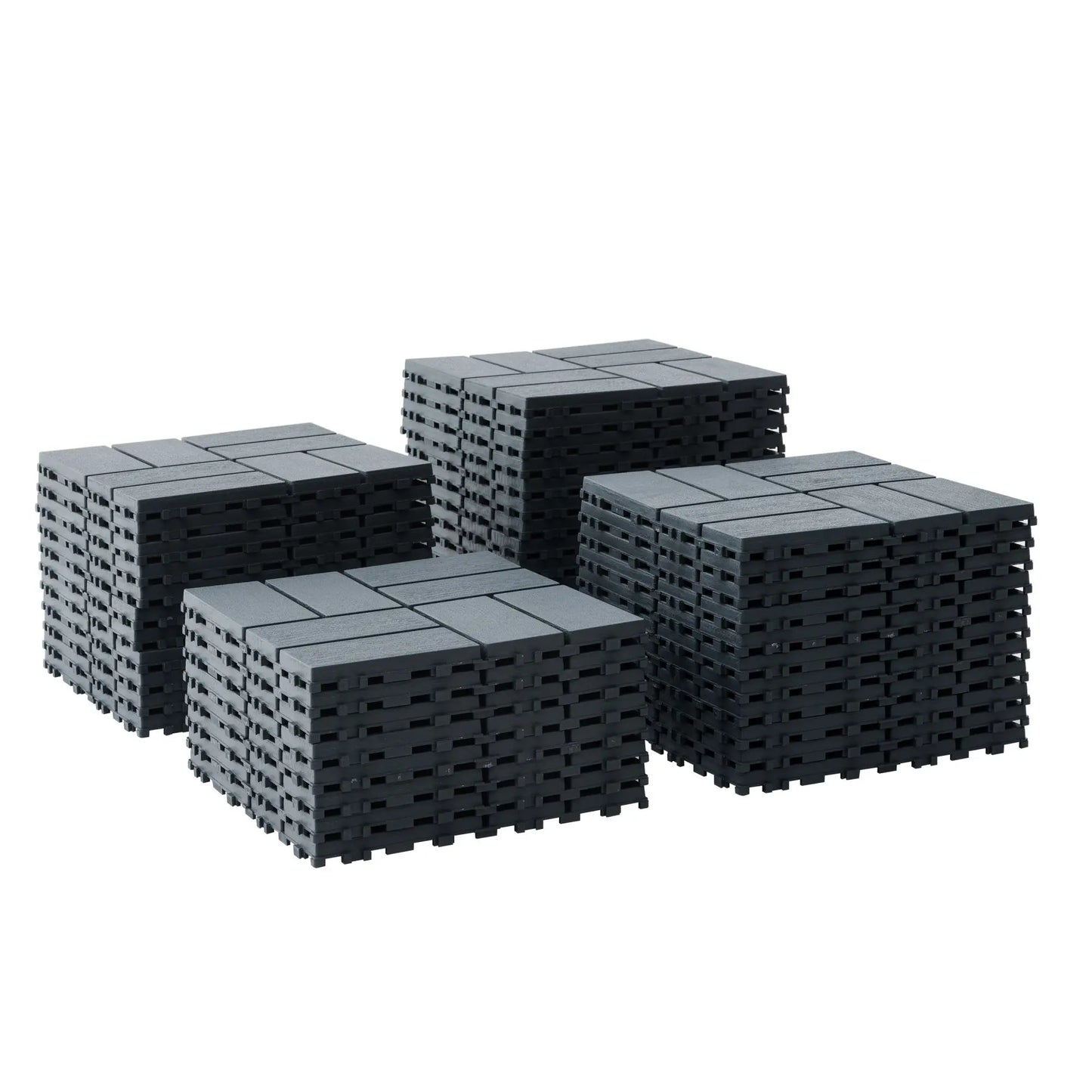 12x12 Inch, Interlocking Patio Deck Tiles