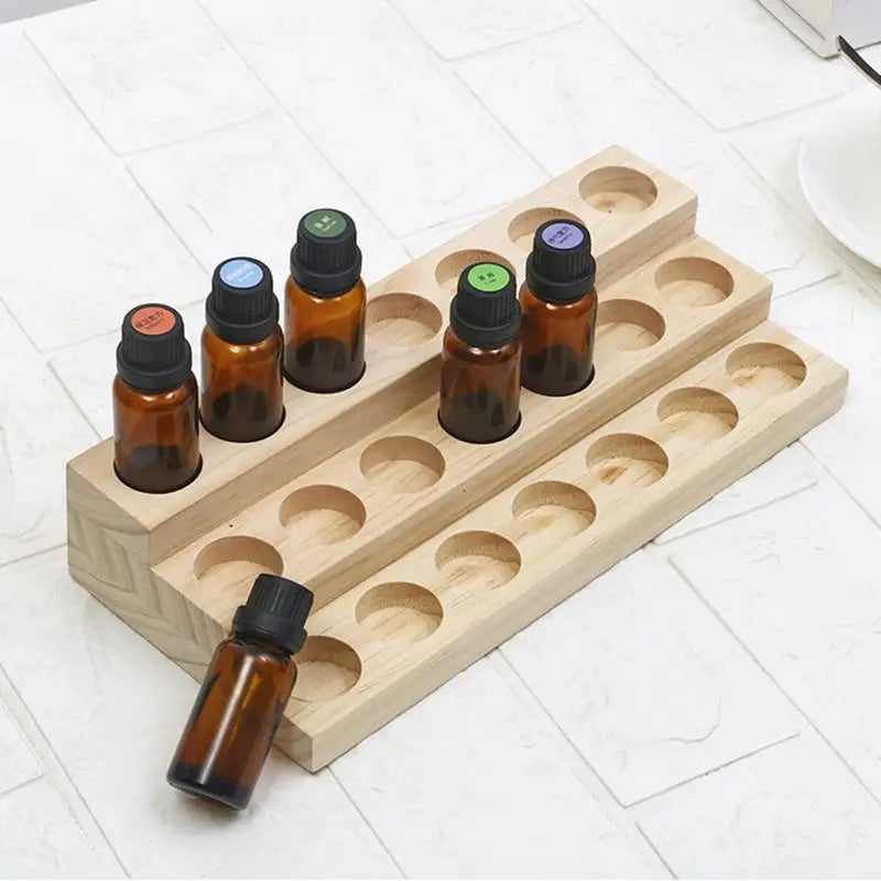 Essential Oil Wooden Display Stand