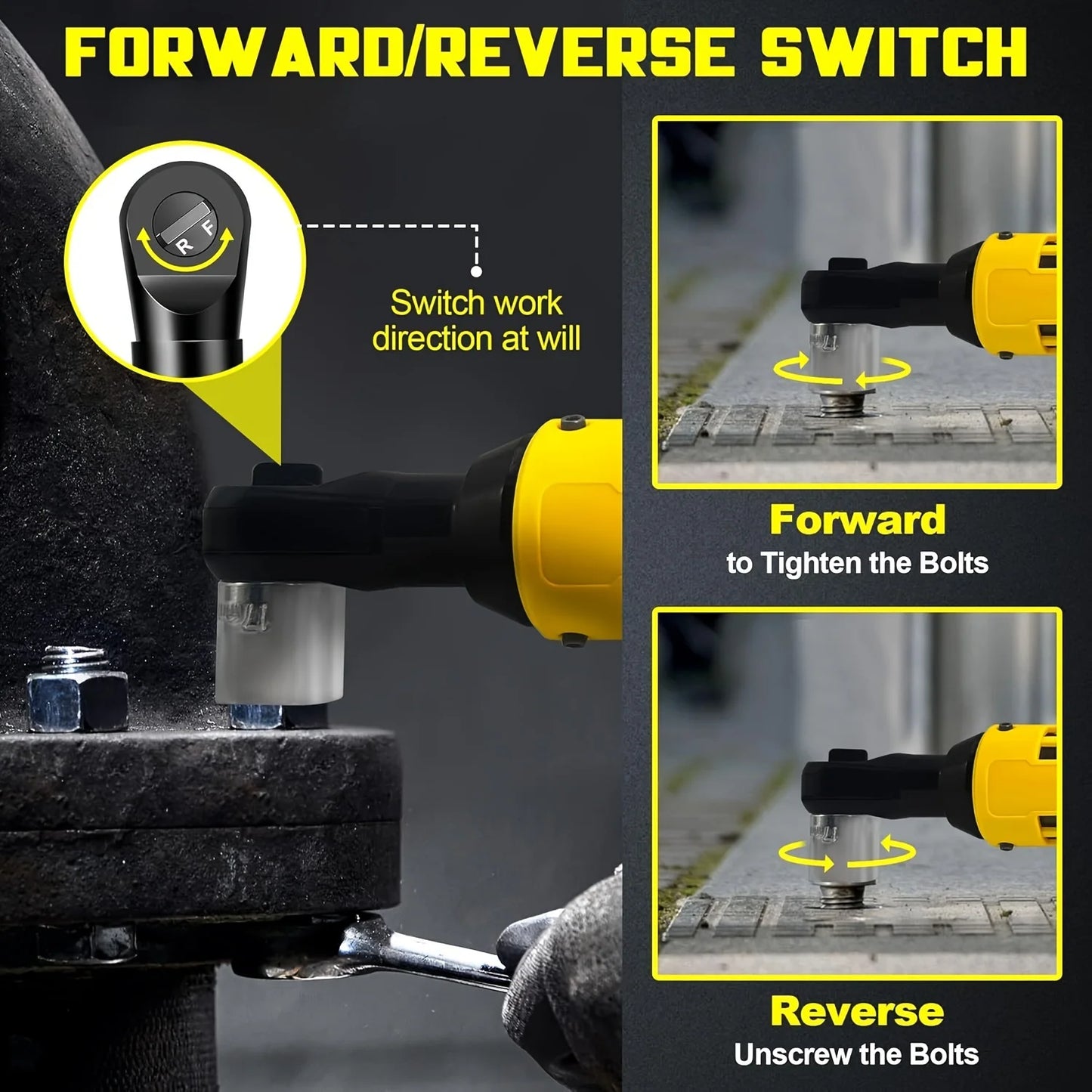 Electric Ratchet Wrench for Dewalt 20V Battery