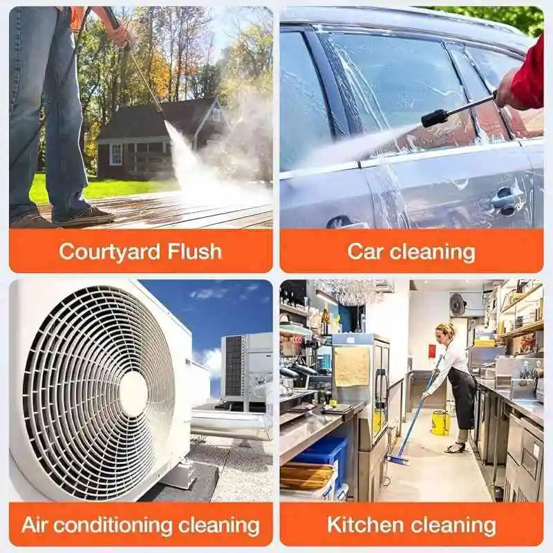 Portable Cordless Electric Multi-Nozzle High Pressure Washer