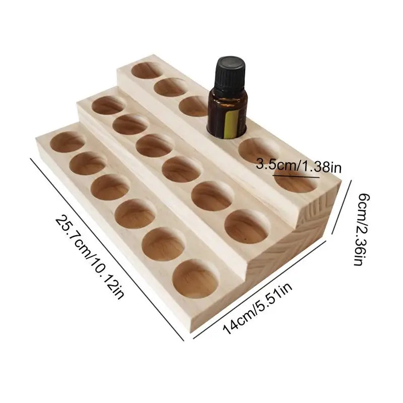 Essential Oil Wooden Display Stand