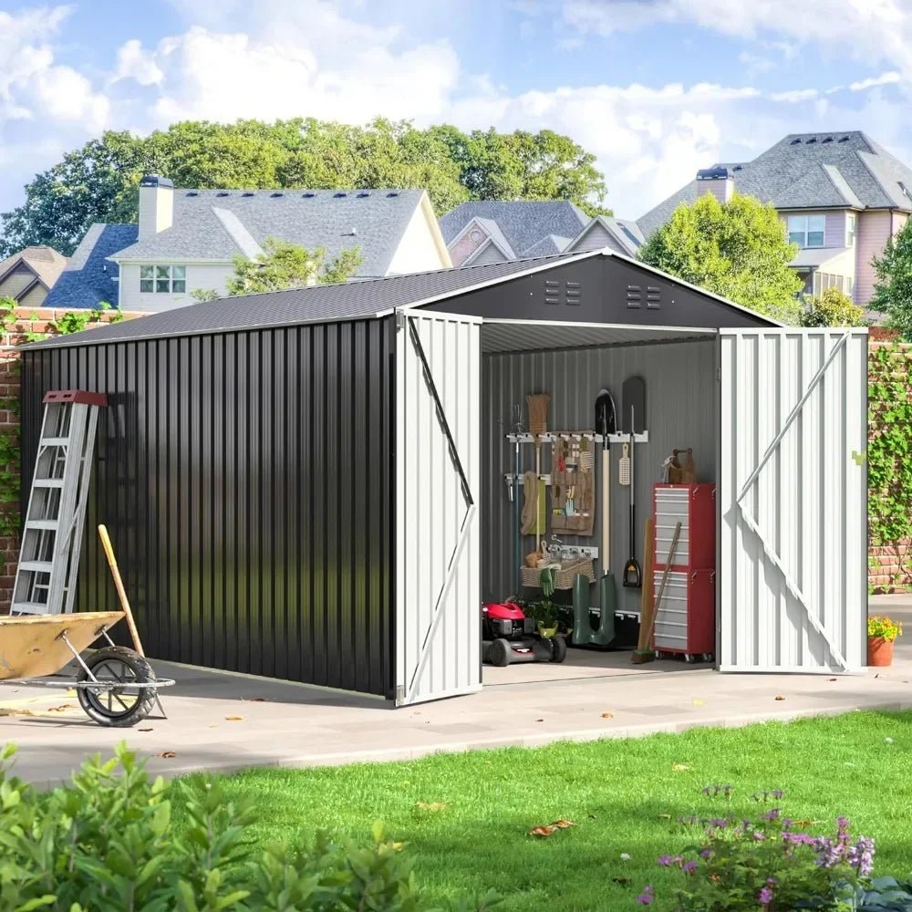 8 x 12 FT Outdoor Metal Garden Storage Shed