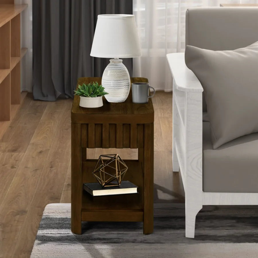 25'' Rectangular Farmhouse End Table