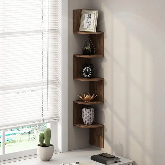 5-Tier Floating Wall Shelf