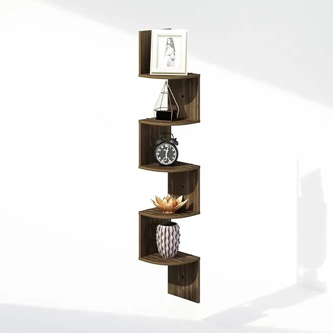 5-Tier Floating Wall Shelf