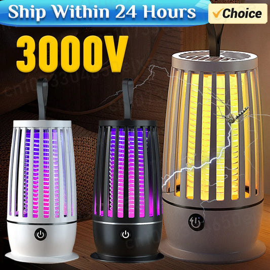 Electric Mosquito Fly Swatter with Night Light