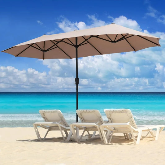 13Ft Large Patio Umbrella Outdoor Double-Sided