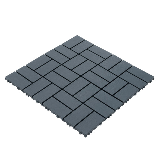 12x12 Inch, Interlocking Patio Deck Tiles